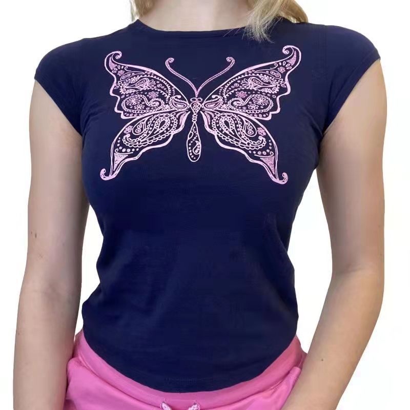 Women's New Printed Pullover T-shirt